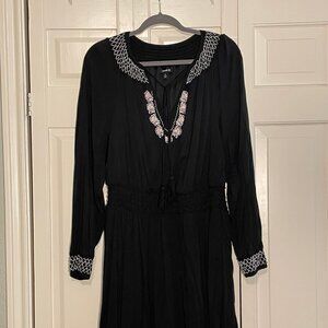 Torrid Black Smock Neck Skater Dress - 2X - EUC